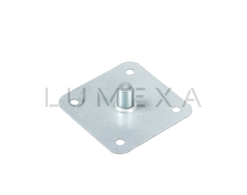 Suporte com espigão de 12 e placa 75x75