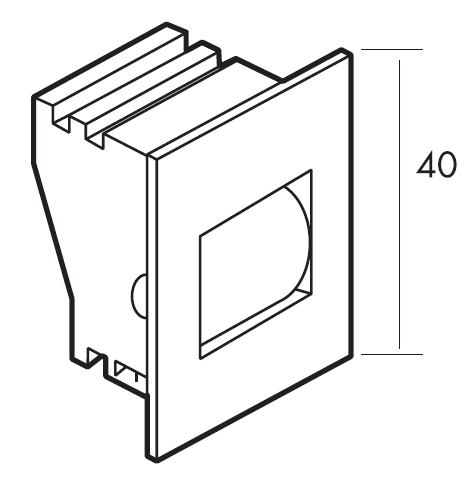 Passador para caixa de PVC - Fita 18mm