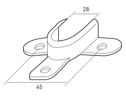 Suporte para Rolamento 28MM